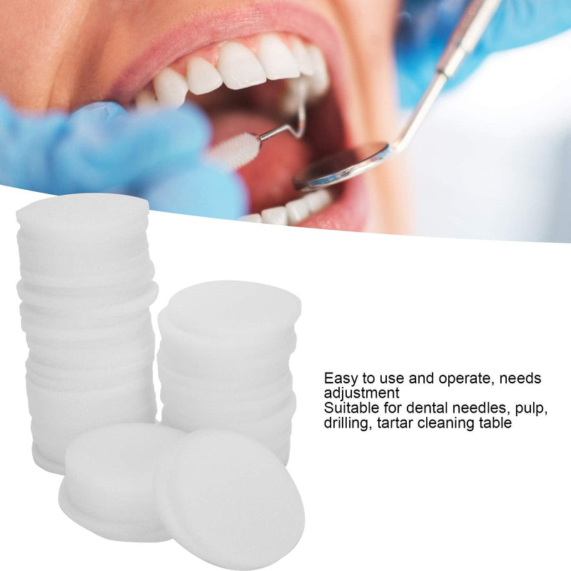 YUYTE 50pcs Dental Sponge Pads Sponge Pads Disposable Sponge Cleaning Pads For dental needle, Endodontic,drills,block cleaning Oral Care Accessories