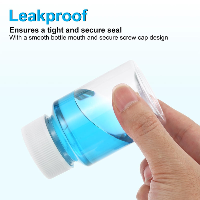 PATIKIL 20 Pcs 150ml Reagent Bottles, PET Wide Mouth Round Bottles with Screw Cap for Lab Water Reagent Liquids Solid Sample Storage Seal, Transparent
