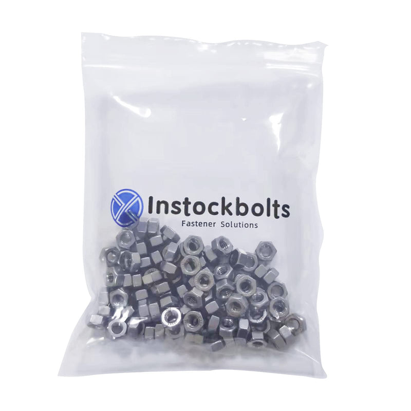 Hex Nuts, #4-40 Stainless Steel 304 (18-8) Hex Nut，100pcs Silver