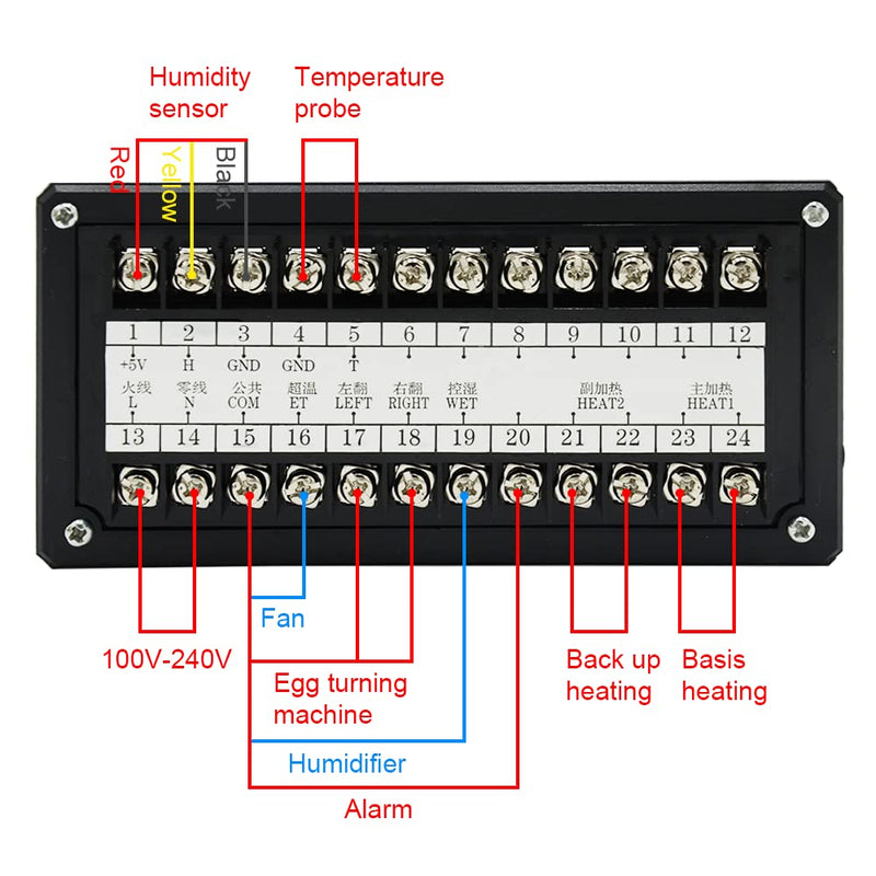 Professional Incubator Controller Digital Egg Incubator Temperature Humidity Controller XM-18ZH
