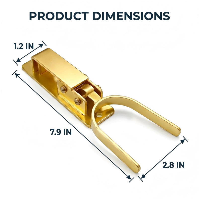 Heavy Duty Gate Latch for Farm & Ranch Gates, One Hand Automatic Spring Lock, Instant Self Locking Gate Latch for Metal Pipe, Wood & Backyard Fence Gates, Rust Resistant Easy Install 1