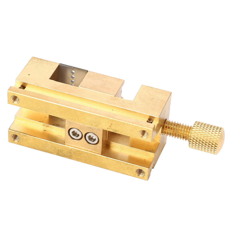 Watch Repair Vise Clamp, Mini Bench Vice Clamp, Mini Flat Clamp Holder Tube Clamp Vise for Jewelers Watchmaker DIY Carving, 0.2-1.5mm Hole Dia