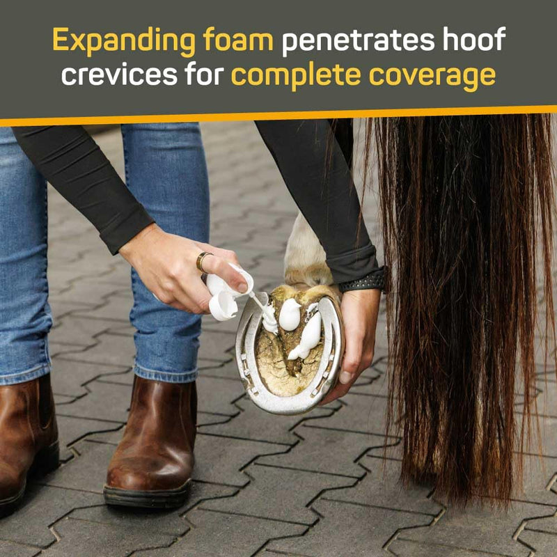 Silver Honey Rapid Hoof Care Thrush Foam, 200 mL / 6.76 oz, Manuka Honey + MicroSilver BG, Expanding Coverage for Equine Hoof Care