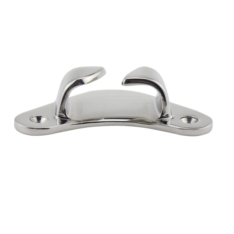 104MM(4-1/4") Marine Grade Stainless Steel 316 Boat Angled Bow Chocks Yacht Deck Dock Mooring Rope Cleat Chock (1 Piece)