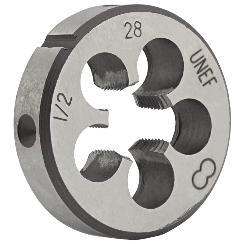 1/2"-28 UNEF HSS Tap And Die Set, 1/2 x 28 UNEF Machine Thread Tap And Round Thread Die Right Hand 1/2''-28 UNEF