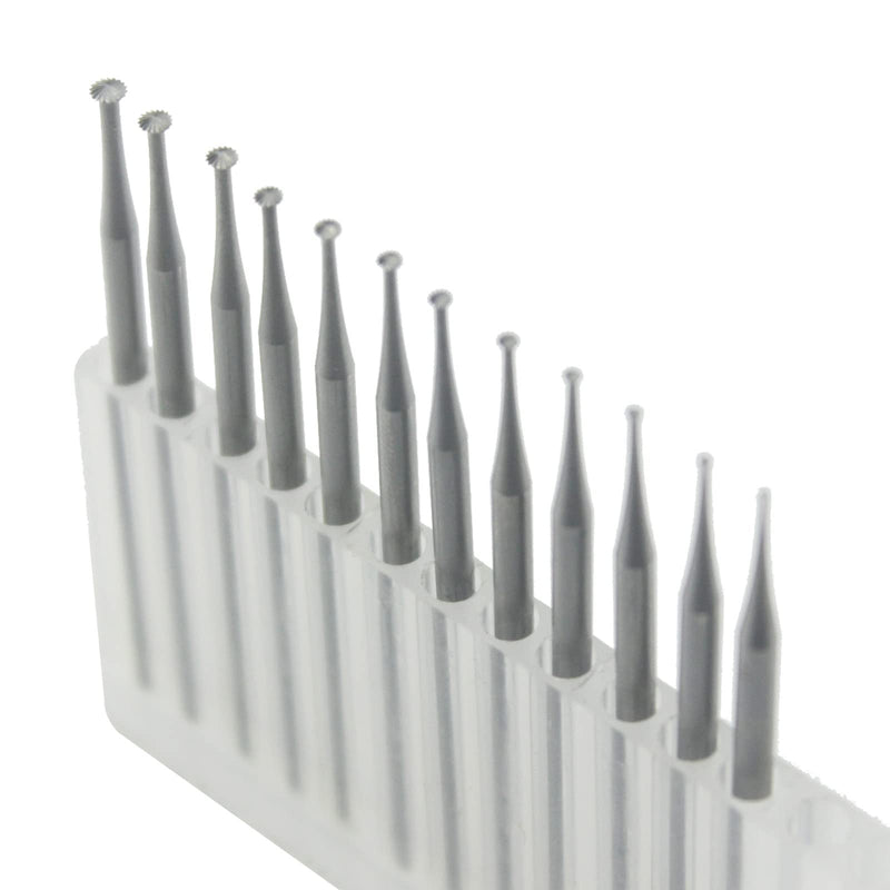 12 Pcs Knife Edge Cut Lentil Burs, 3/32'' Shank Channel Setting Cutting Burs for Jewelry Engraving, Arts Making (007-023)