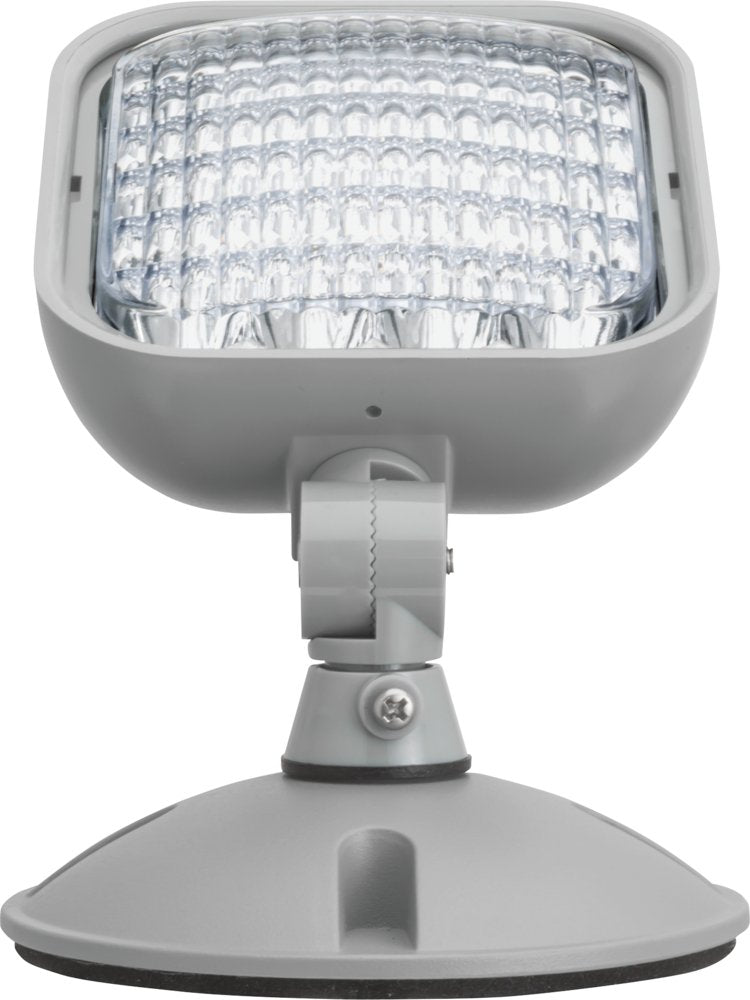 Lithonia Lighting ERE GY SGL WP SQ M12 LED One Single Head Emergency Light, Gray 1 Count (Pack of 1)