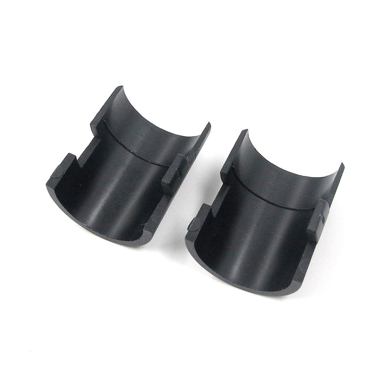 Geesatis Shelves Parts 6 Set / 12 Pack Wire Shelving Shelf Lock Clips Black Split Sleeves Shelving Metal Rack Locking Metro Clip for Diameter 1.5Inch / 38mm Shelving 38 mm / 1.5 inch