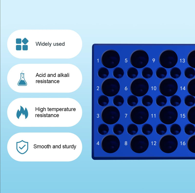 Aluminum Cooling Block - 24 Well+36 Well PCR Tubes Cooler,24-Well for 1.5ml /2ml Centrifuge Tubes and 36-Well for 0.2ml PCR Tubes