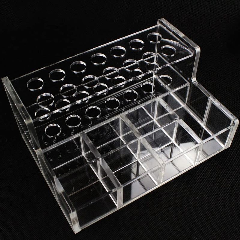 Dental Acrylic Organizer Case Resin Composite Dispenser Syringe Brush Stand Holder Dental Cement Organizer Large