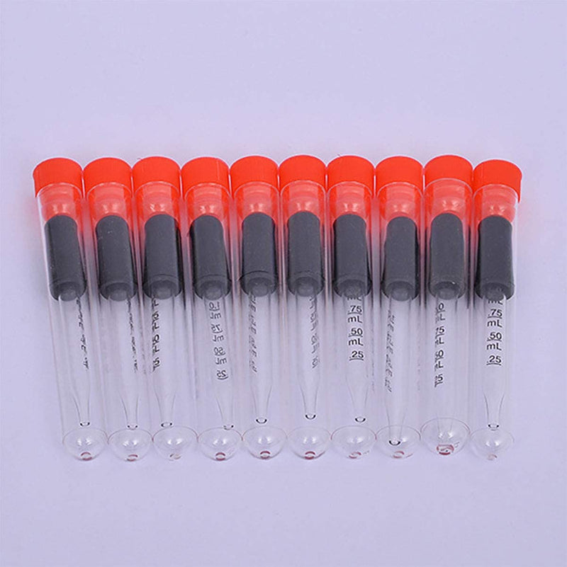Eye Dropper for Essential Oils, Pipettes Dropper with Black Rubber Head, Calibrated Thick Glass Medicine Dropping Pipettes, 1ml Dropper Measurer, Dropper for Liquids, Straight-Tip, Bent-Tip, 5 Packs Straight Tip
