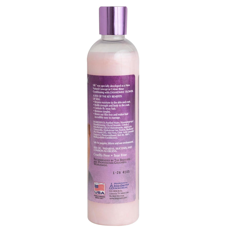 Bio-Groom Silk Creme Rinse Dog Conditioner - Conditioner for Dogs, Puppy Conditioner, Dog Conditioner Detangler, Dog Hair Conditioner - 12 Fl Oz 1-Pack - PawsPlanet Australia