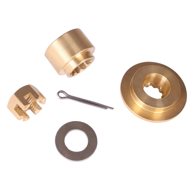Boat Engine 57632-95J00 Stopper Propeller Bush / Thrust Washer, 57633-96300 09160-14028 Spacer, 09141-14008 Prop Nut Hardware Kit for Suzuki 25HP 30HP DF25 DF30, 5037037 5032105 for Evinrude Johnson
