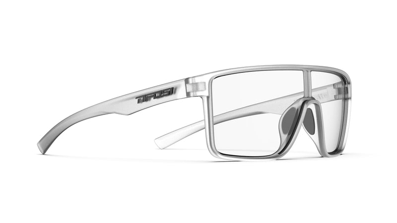 Tifosi Sanctum Sunglasses, Ideal For Cycling, Golf, Hiking, Running, Tennis & Pickleball, Lifestyle Satin Clear (Clear Lens)