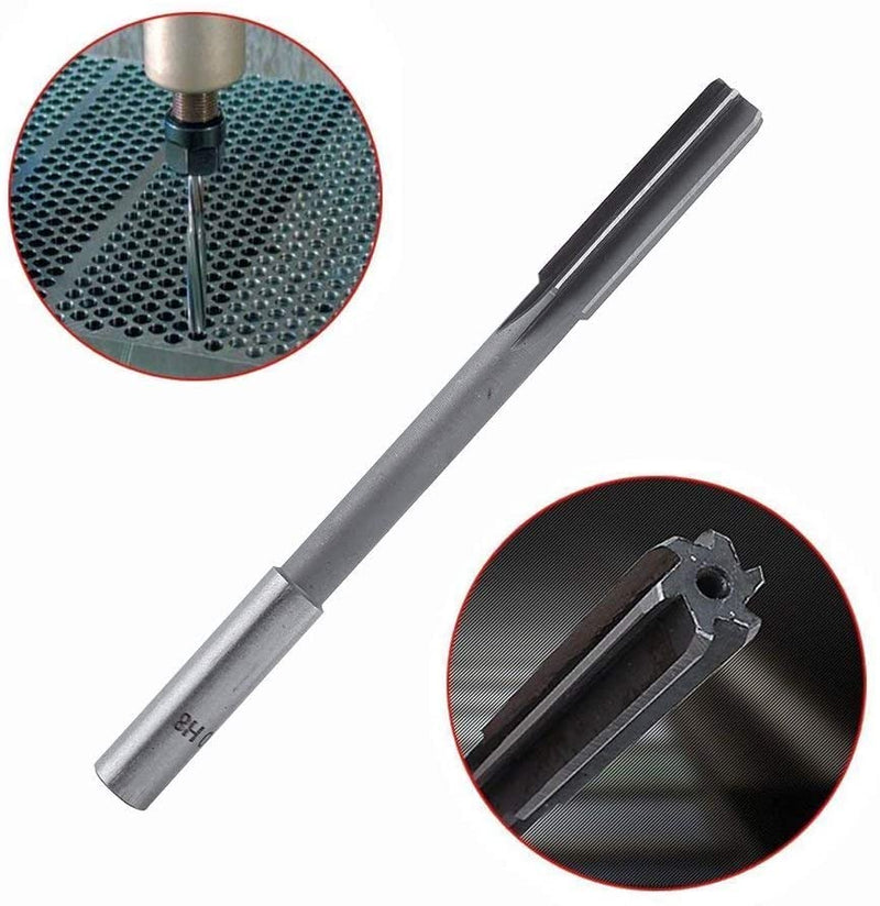 Utoolmart Chucking Reamer 5/8", H7 HSS Lathe Machine Reamer, Round Shank Milling Cutting Tool, for Metal Non-Ferrous Metal Copper
