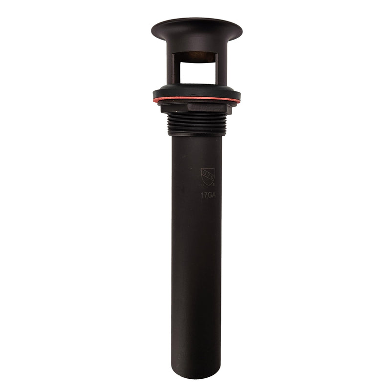 Westbrass D411-2-12 Grid Strainer Lavatory Drain with Overflow Holes - Exposed, Oil Rubbed Bronze