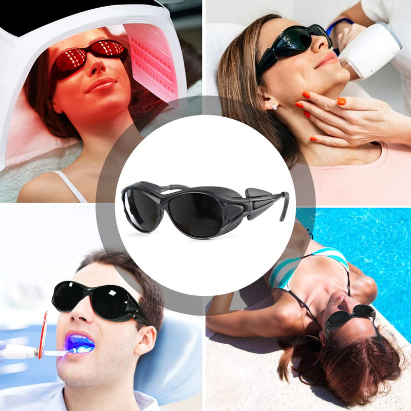 Red Light Therapy Glasses, Laser Safety Glasses IPL 200-2000nm, Eye Protection for Red Light Therapy. Red Light Therapy Glasses