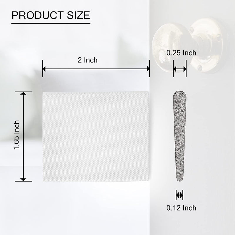 Door Corner Seal Exterior Door Frame Seal Wedge Draft Stopper with Adhesive 4 Pack, White 4 White