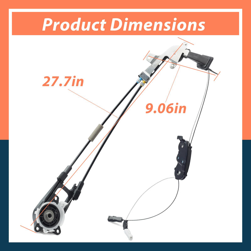 Rear Left Driver Side Power Sliding Door Cable Replacement for Toyota for Sienna 2011-2020 Auto Door Spool Control Bracket Cable Without Motor Replace 85016-08011 85016-08010 Linkage Assembly 85016-08011 Left