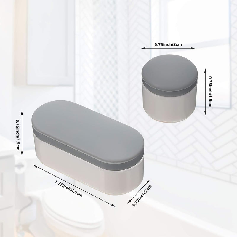 Boao 18 Pcs Universal Toilet Seat Bumpers Kit Toilet Bumpers with Strong Adhesive Rubber Bumpers Pads Replacement for Families, Hotels, Hospitals Toilet Seats