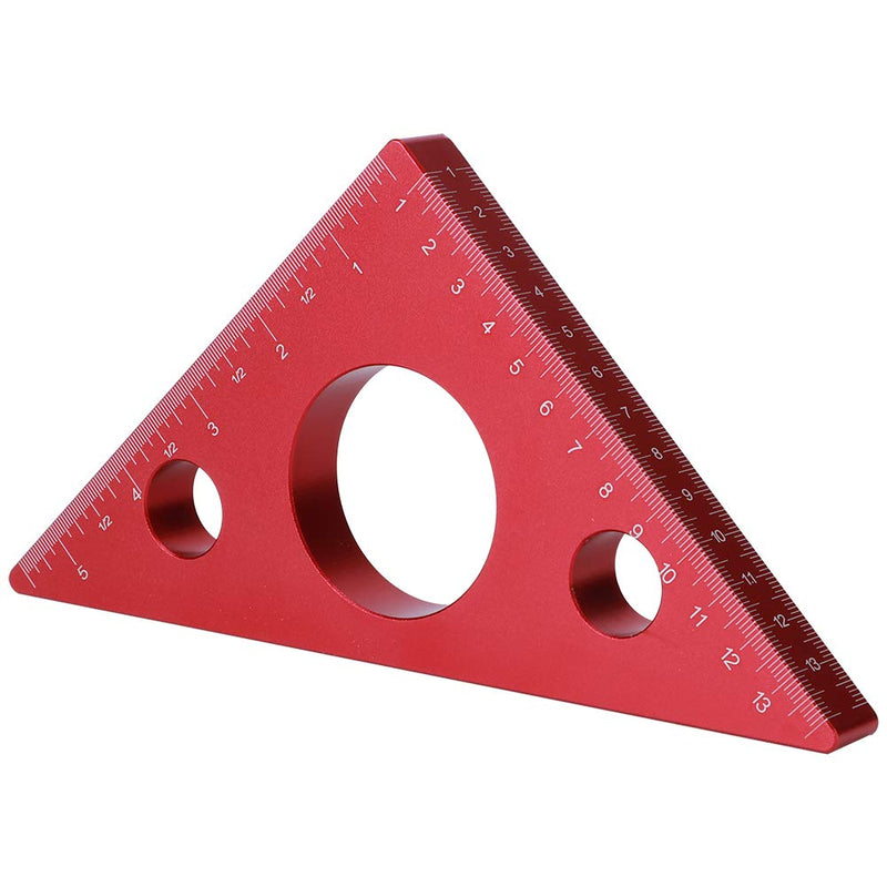 Woodworking Quare Ruler, Measuring & Layout Tools Carpentry 5in/13cm Right Angle Triangle Height Ruler Aluminum Alloy Carpenter Measuring Tool