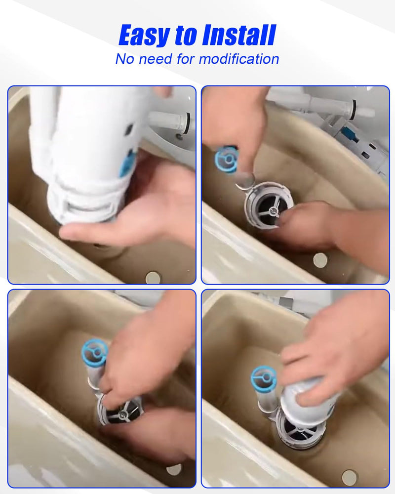 2-Inch Toilet Flush Valves, Dual Flush Valve Toilet Repair Kit Compatible with One Piece Toilets Top Push Button Valve, 8" Height One Piece Toilet 8" Height