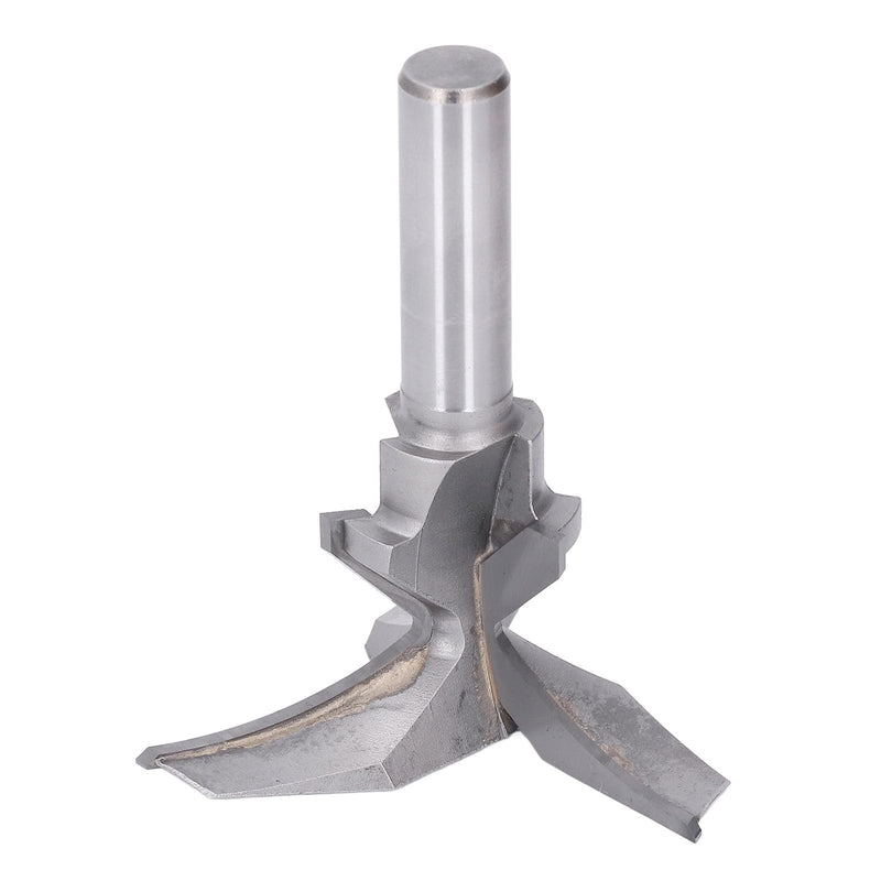 3 Flute Arc Bending Integrated Milling Cutter Router Bit 45°, 1/2 Inch Shank, Panel Slotting & Bending with Solid Wood, Hardwood Design