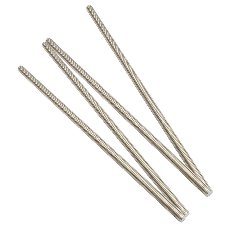 304 Stainless Steel 5/16"-18 Fully Threaded Rod, 4 Pieces 12" Length Long Threaded Rods