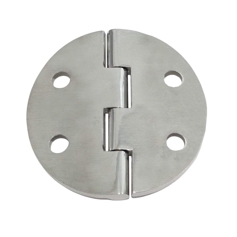 2Pieces of Marine Grade CAST Solid 316 Stainless Steel Mirror Polished Door /Cabinet Round Hinge Dia.2-1/2" (64mm) for Boat, RVs