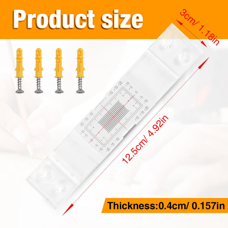 Precision Crack Monitoring Gauge with Dual-Axis Measurement - Standard & Corner Crack Detector for Walls, Concrete (5PCS) 5