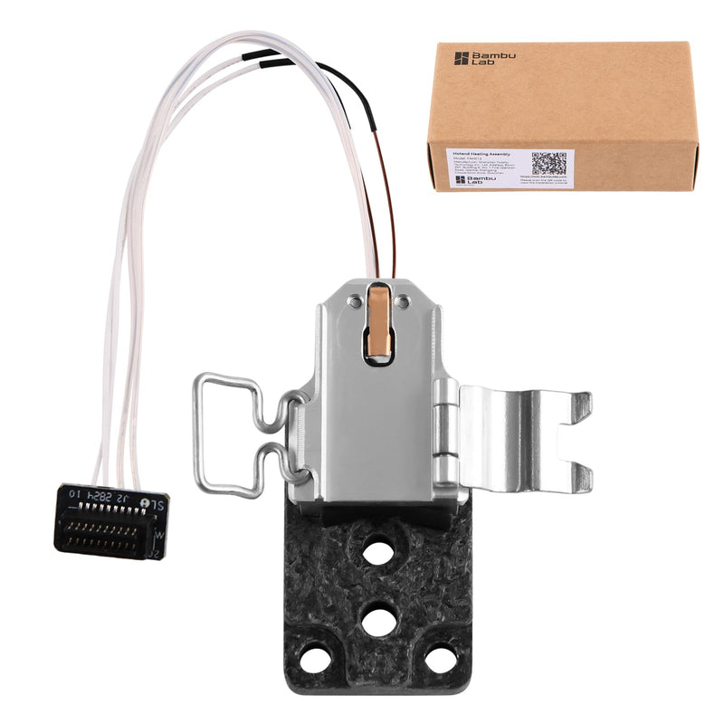 Bamboo Original A1/A1 Mini Hotend Heating Assembly,Hot End Heating Component with Heater Cartridge and Thermistor Temperature Sensor Heat-Insulating Base Clip