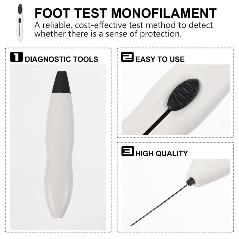 DOITOOL 24pcs Diabetic Test Pen Diabetic Foot Tester Monofilament Pen Probe Neuropathy Needles Diagnostic Tools