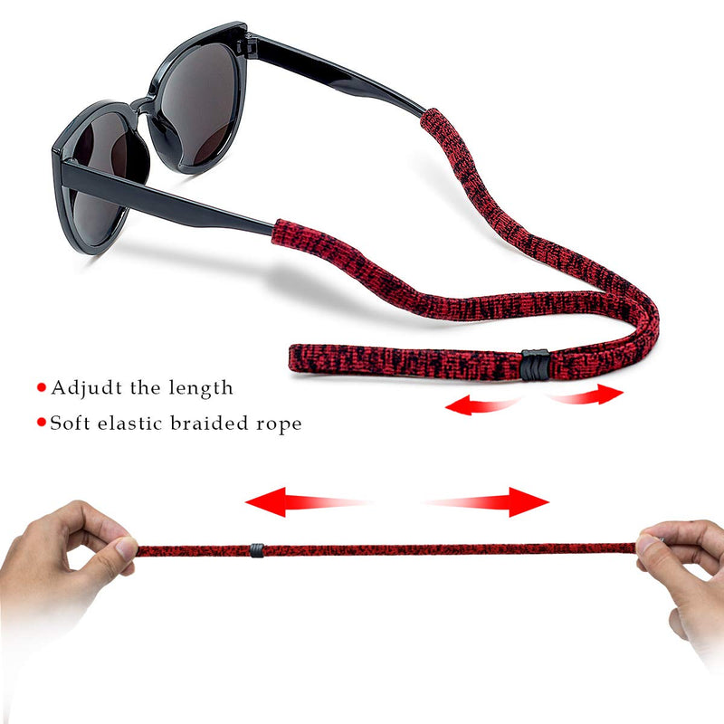 Glasses Strap (Pack of 6) Adjustable Eyeglasses Strap Sunglass Holder Strap Men Women 6 Pack（colorful） - NewNest Australia