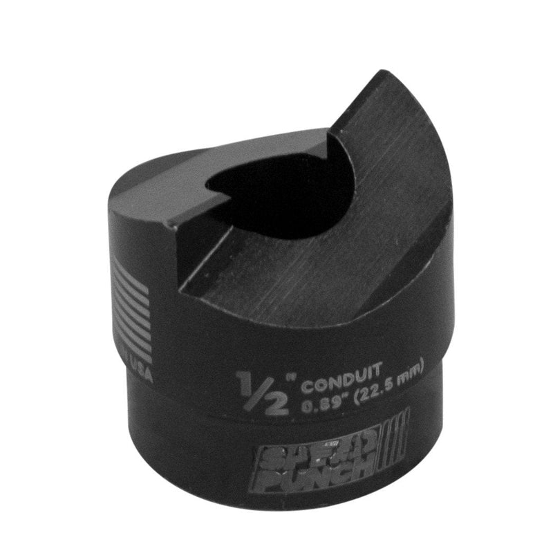 Greenlee Speed Punch 7212SP-1/2P, 1/2-Inch Conduit Size Round Punch, Mild Steel