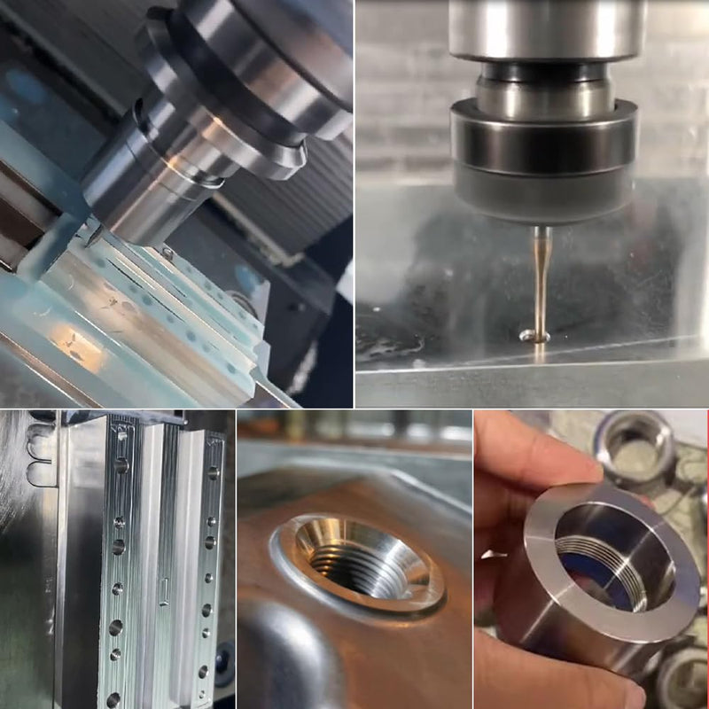Metric Carbide Thread Milling Cutters Threading End Mills for Aluminum Thread Angle 60 Degrees CNC for Metal Working Replace Taps-(5pcs D3.15×Picth0.5-0.8) NFC-D3.15×P0.5-0.8