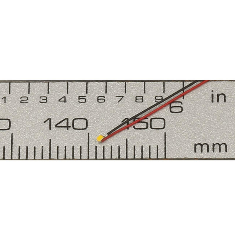 20pcs 0402 0603 0805 1206 Pre Wired SMD LED Light Emitting Diode Micro Litz Length 7.8in. Soldered White Red Green Yellow Blue Orange Pink UV (20pcs DC 3V 0402 Warm White Prewired Mini Lights) [2] Warm White 0402 Prewired