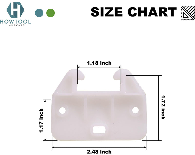 Drawer Guides L-Angle Drawer Guides with Screws, 8 Pack | HOWTOOL