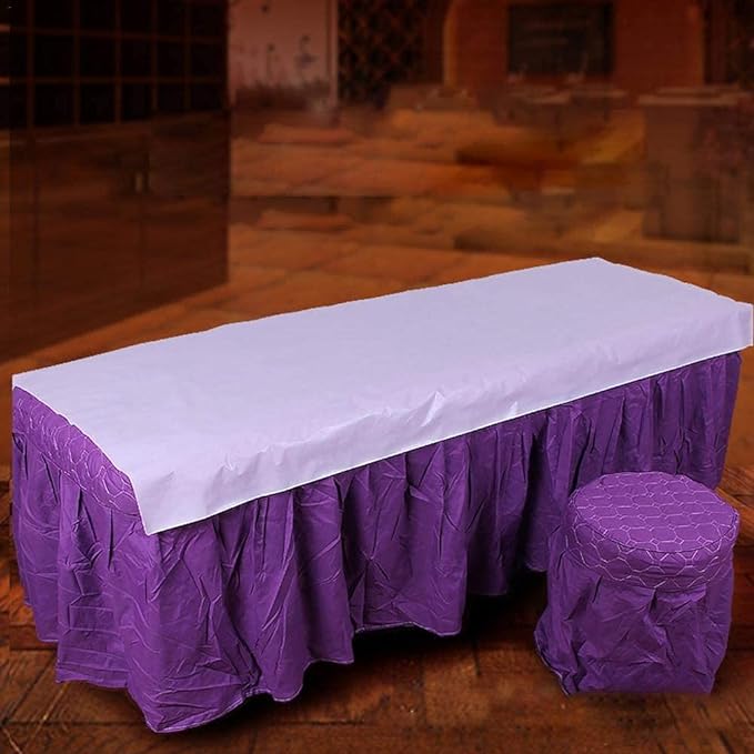 100 Sheets Disposable Width 31.5 inches (80 cm) x Length 70.9 inches (180 cm) Bed Sheet Dispo Sheets Nonwoven Sheet Sheet for Beauty Salons Massage Nursing Care - NewNest Australia