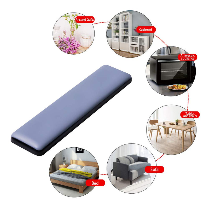 Furniture Sliders for Carpet and Hardwood Floors Adhesive Furniture Glides Sliders,Self-Stick PTFE (Teflon) Furniture Sliders Pads,Floor Protectors(4,Rectangle 25 * 100mm，1 * 4in) rectangle25*100mm 4