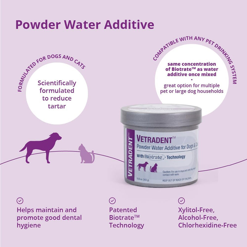 Powder Water Additive for Dogs and Cats, 10.6 oz - PawsPlanet Australia