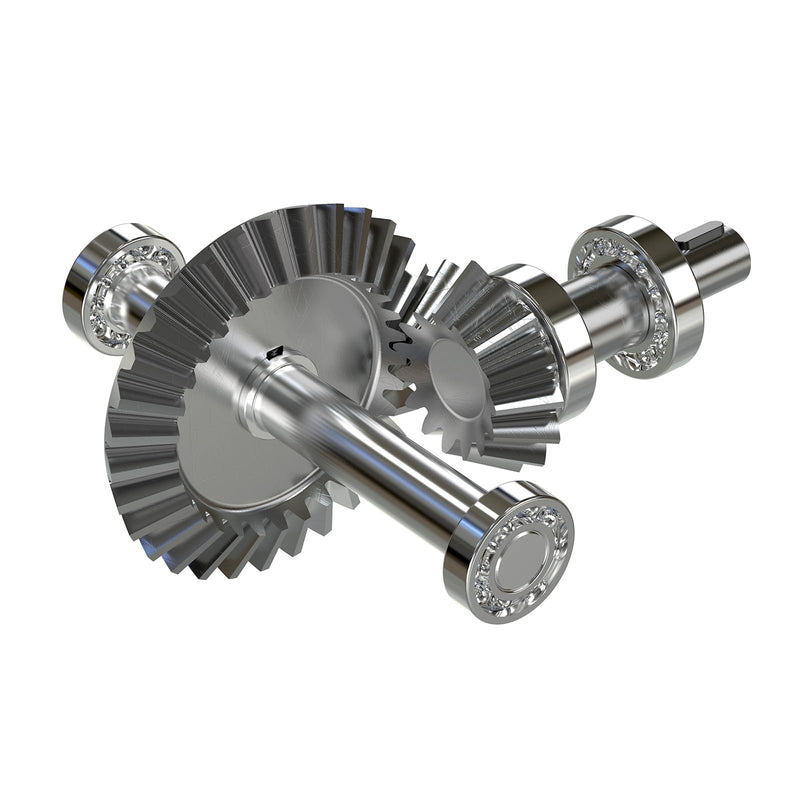 uxcell 2pcs Bevel Gear 0.8 Module 1:1 Reduction Rate 15T 5mm Hole Dia Bevel Pinion Gear 45# Steel, 45 Degree Steering Gear for Hardware Mechanical Rotation, Black