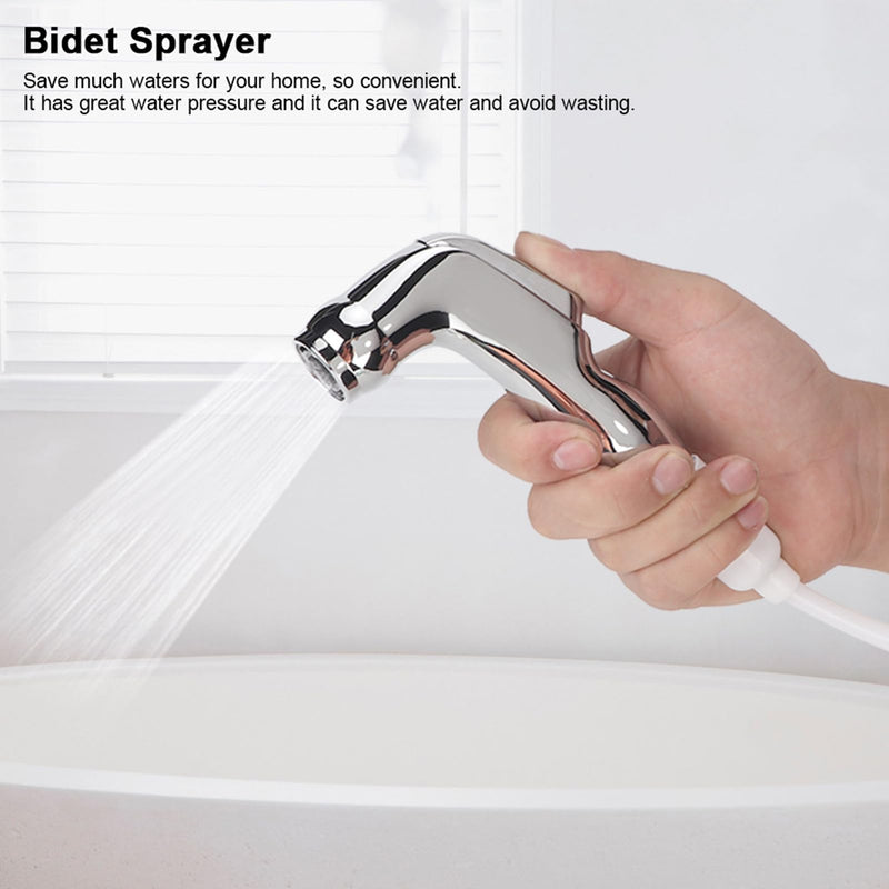 ABS Bidet Shower, High Pressure Spray Gun Hand Shower Spray Gun, Set for Toilet Hand Shower, Hand Bidet Toilet Attachment Sprayer