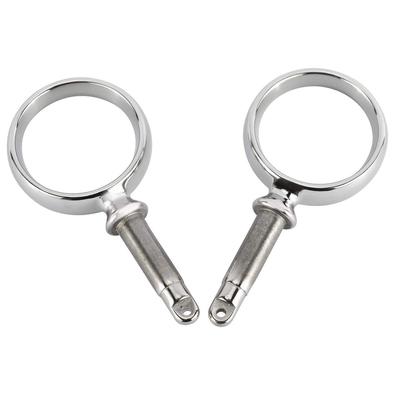 NovelBee 2 Pack of Stainless Steel Boat Side Mount Rowlock with Socket
