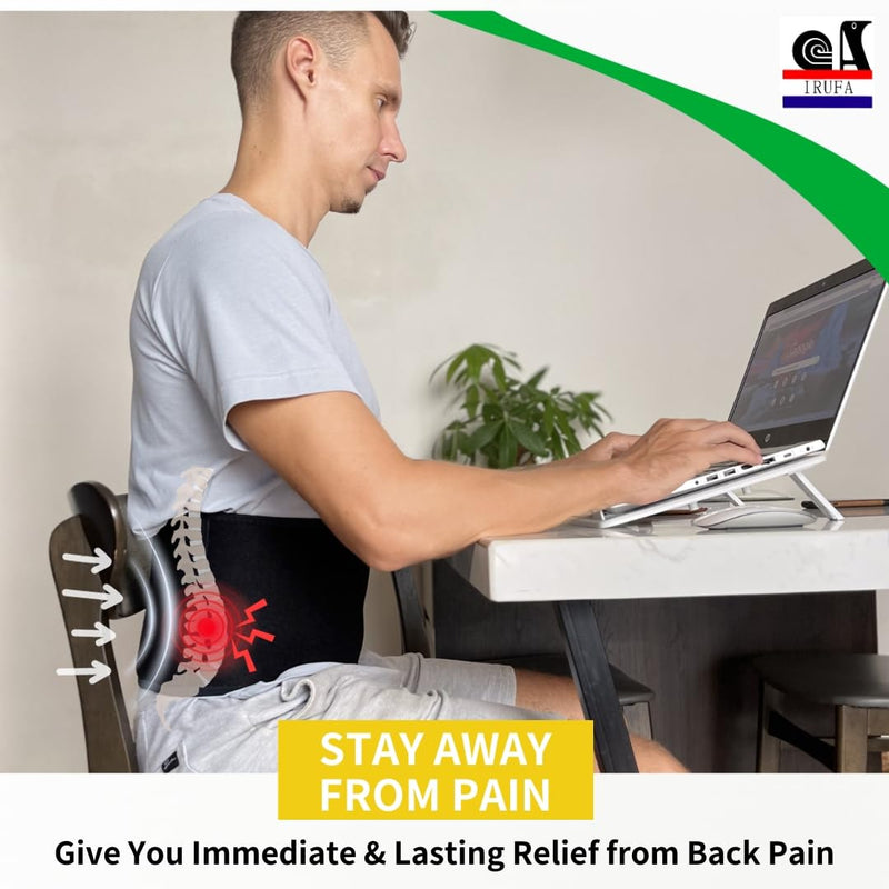 IRUFA, WA-OS-12, 3D Breathable Medical Grade Compression Spacer Fabric Back Brace w/4 Stays, Relief from Herniated Disc, Sciatica, Osteoporosis, back pain injury for Men and Women XXL - NewNest Australia