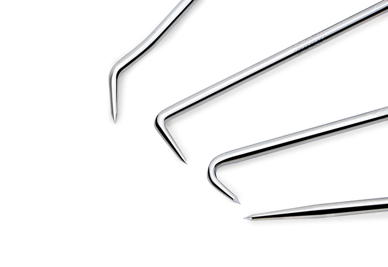 ROTATION Precision Hook and Pick Set for Automotive | 4-Piece Hand Tools Red