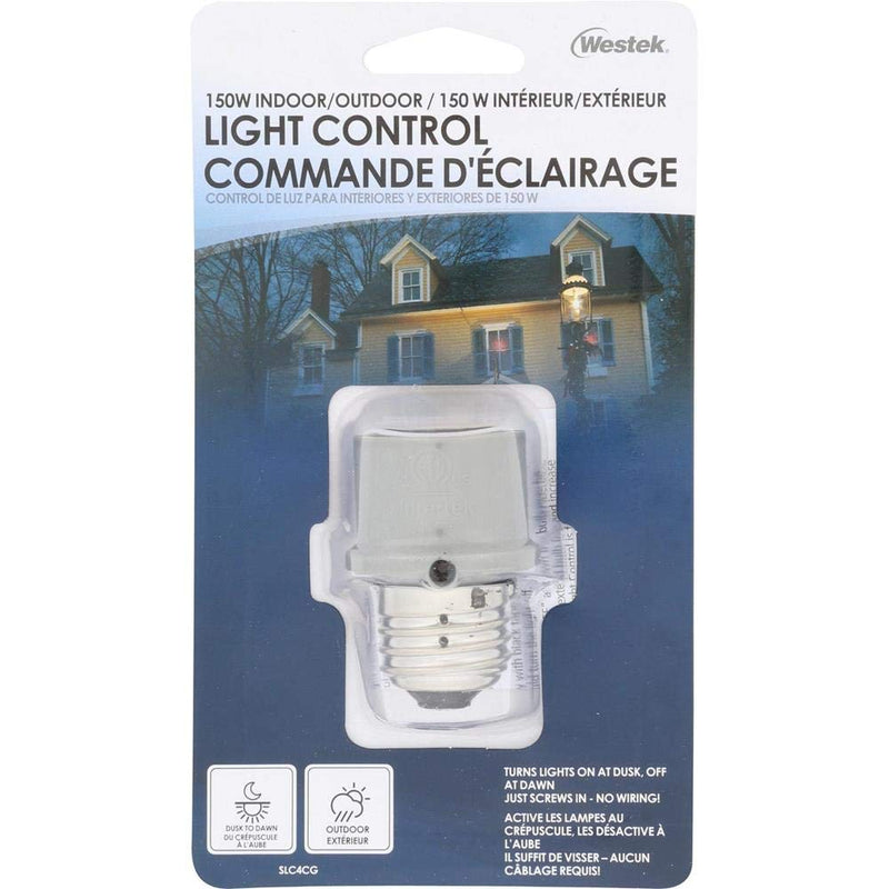 Westek SLC4CG Gray Automatic Photocell Sensor Control , White No Size