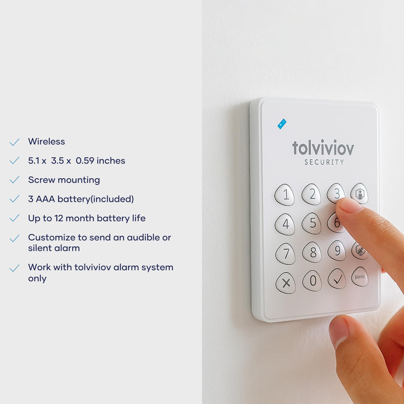 tolviviov Keypad - Compatible with tolviviov Home Alarm System-HUB Needed