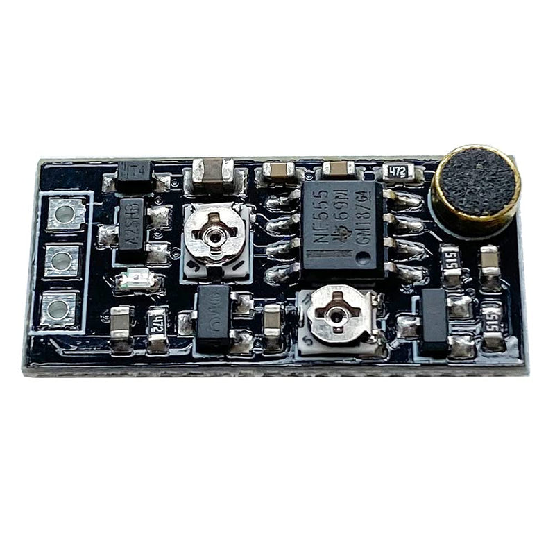 2PCS DC 3V-15V 5V 12V Voice Control Delay Switch Miniature Microphone Sound Activated Time Delay Turn Off Module Voice Alarm Sensor Module for LED Relay Electronic Device