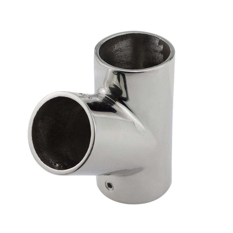 NRC&XRC Marine Grade 316 Stainless Steel Polished Hand Rail Fitting- 60 Degree T/Tee for 1-1/4" Tube（1PC）