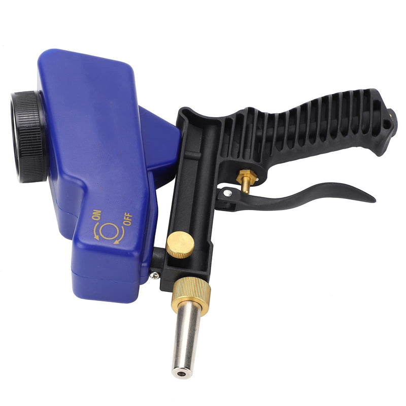Feed Sandblasting Gun, Portable Handheld Sandblaster 70-150 PSI 6000RPM Air Sand Spray Gun Blasting Machine Tool Set Kit Paint Guns Accessories with Connector